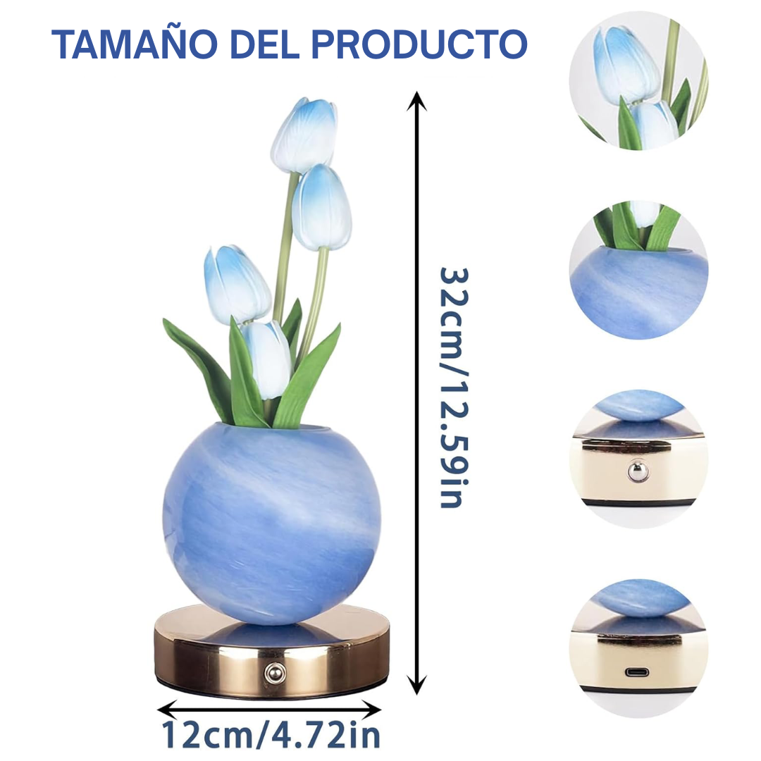 Lámpara de mesa Floral