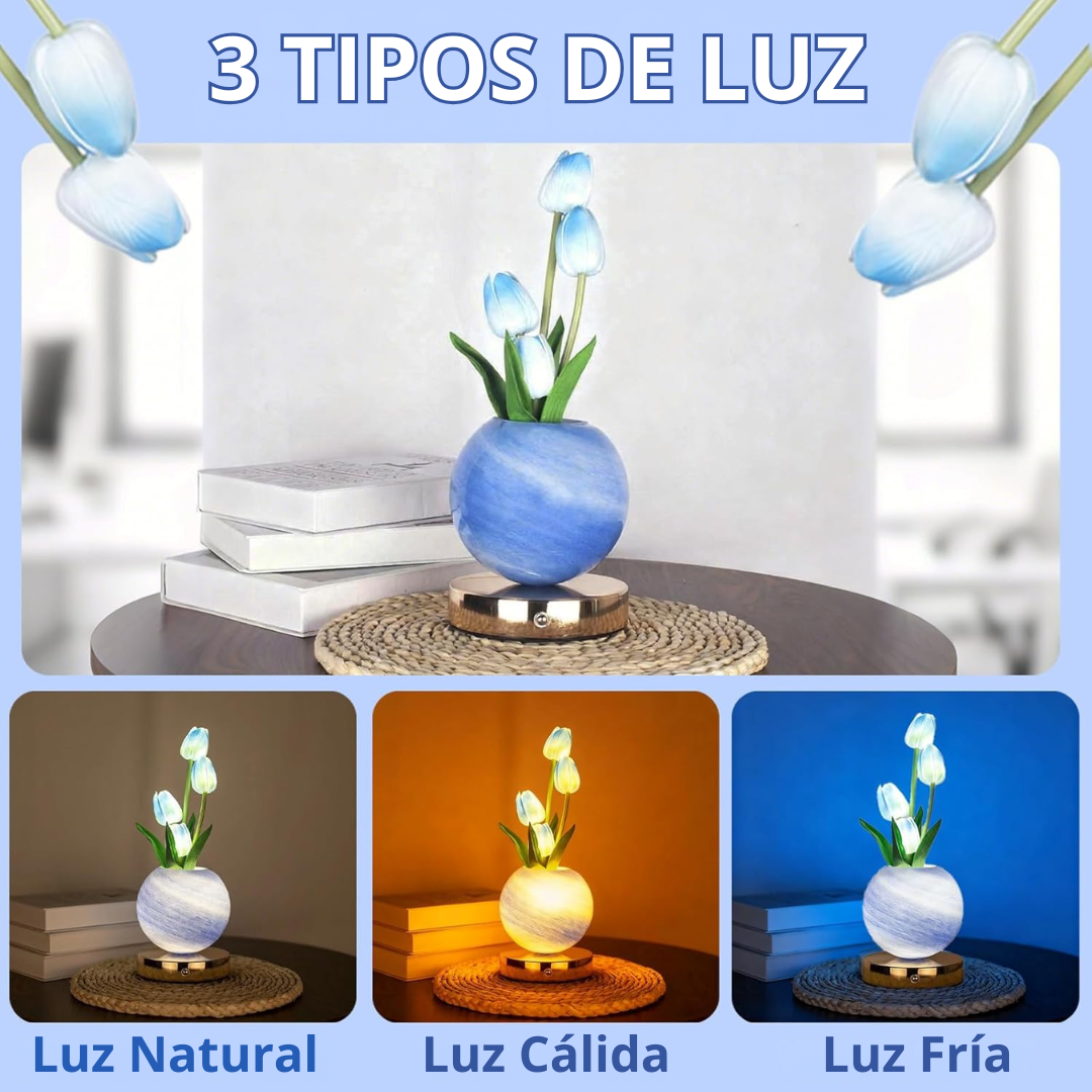Lámpara de mesa Floral