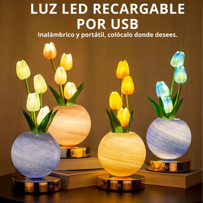 Lámpara de mesa Floral